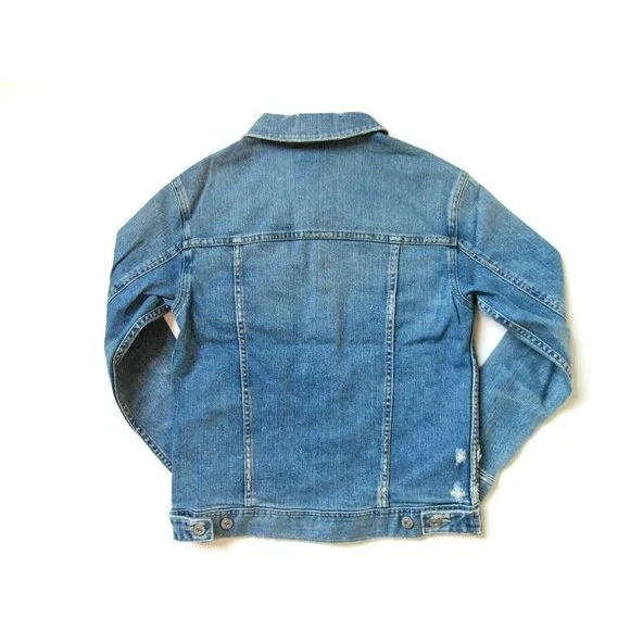 NWT AG Jeans Adriano Goldschmied Nancy 17 Year Grunge Boyfriend Denim Jacket XS